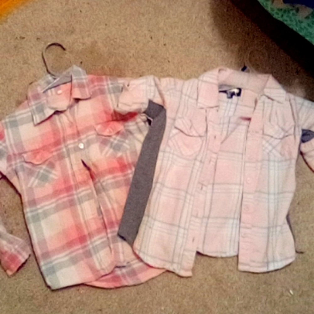2 flannels size 5/6